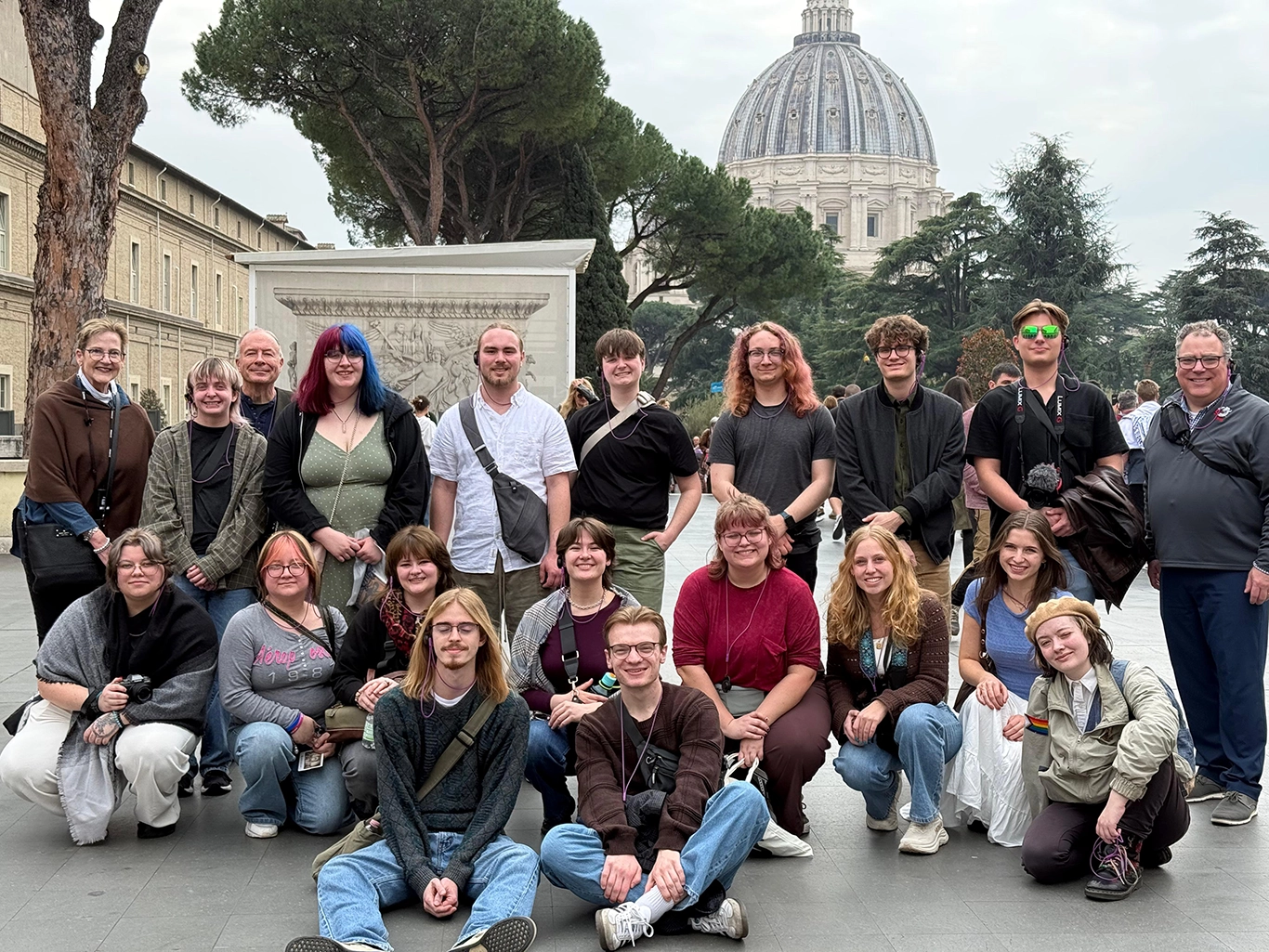 Group photo of students on study abroad trip to Turkey and Italy