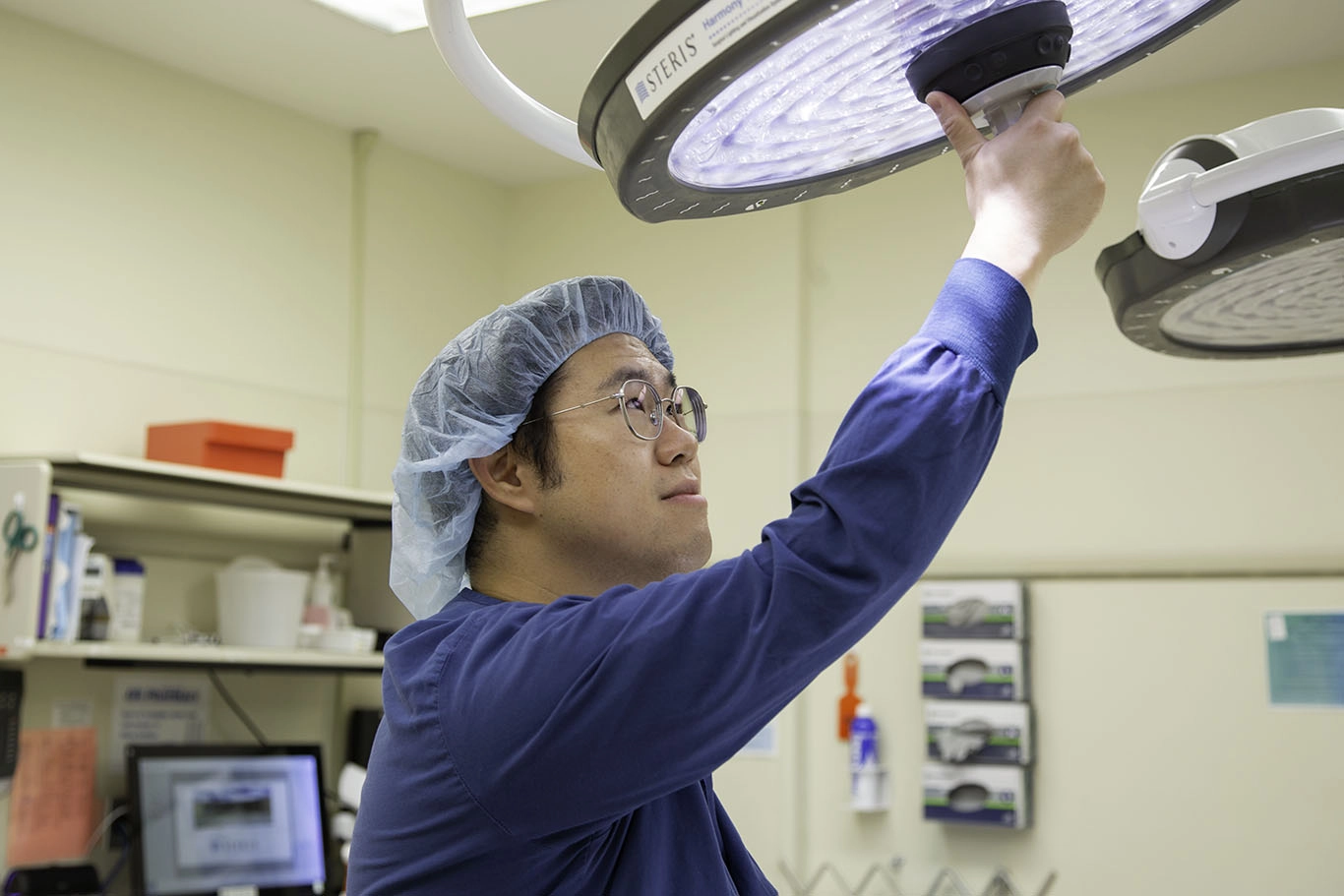 preparing an operating room