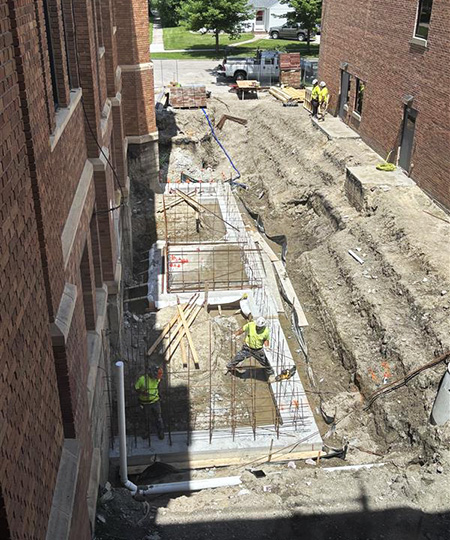 Weld Hall Renovation West Side Exterior