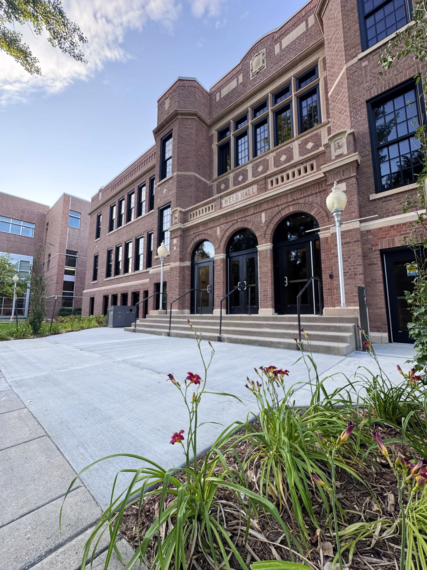 Weld Hall exterior front angle