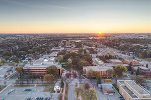 Meeting Background Campus sunrise